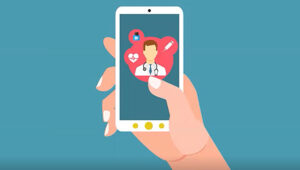 Telehealth on Mobile Illustration