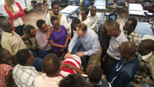 The Jackson Clinics Foundation teaching PTs in Kenya.