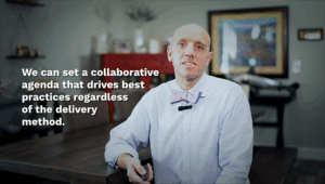 Dr. Miller shown during Pro vs Con Presentation