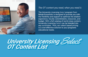 University Licensing Select OT Content List